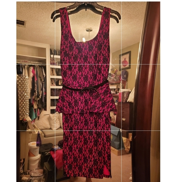 REBEL WILSON FOR TORRID LACE PEPLUM DRESS - Picture 4 of 6